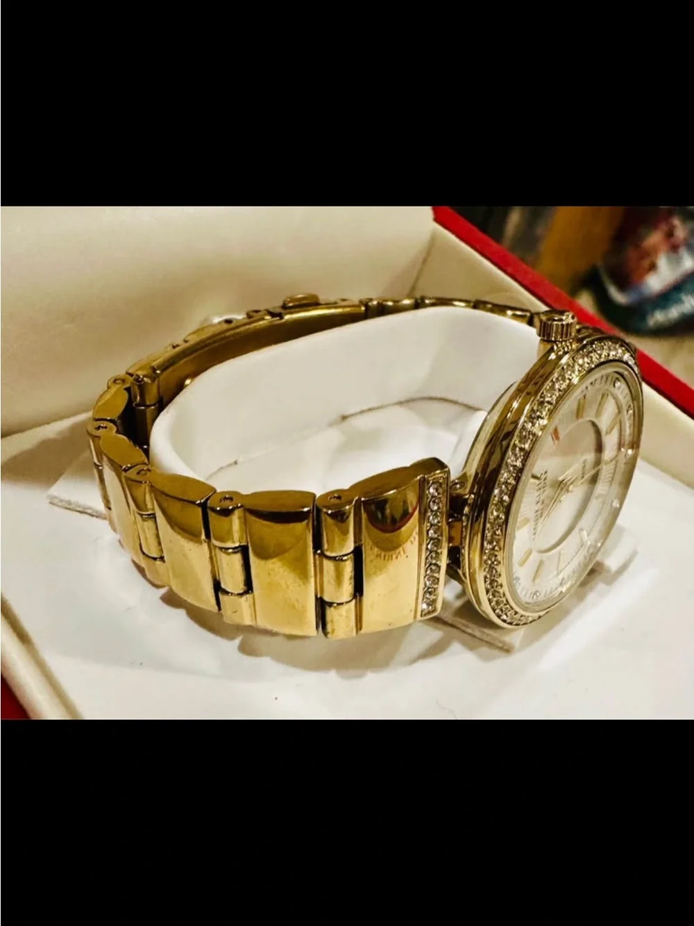 New in box Anne Klein Gold Diamond Watch